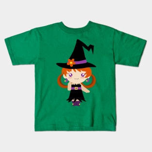 Little Witch Girl Kids T-Shirt